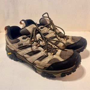 Merrell Moab 2 WP Waterproof Mens Hiking Shoes Size 12 Walnut Gray J06025